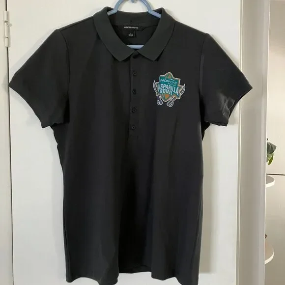 Navy Gasparilla Bowl Men's Collar Shirt Size L NWOT - Picture 2 of 4